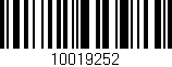 Código de barras (EAN, GTIN, SKU, ISBN): '10019252'