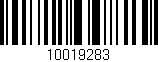 Código de barras (EAN, GTIN, SKU, ISBN): '10019283'