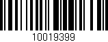 Código de barras (EAN, GTIN, SKU, ISBN): '10019399'