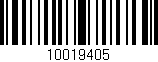 Código de barras (EAN, GTIN, SKU, ISBN): '10019405'