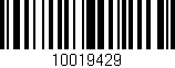 Código de barras (EAN, GTIN, SKU, ISBN): '10019429'