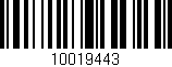 Código de barras (EAN, GTIN, SKU, ISBN): '10019443'
