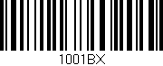 Código de barras (EAN, GTIN, SKU, ISBN): '1001BX'