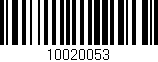 Código de barras (EAN, GTIN, SKU, ISBN): '10020053'