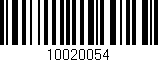 Código de barras (EAN, GTIN, SKU, ISBN): '10020054'