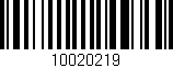 Código de barras (EAN, GTIN, SKU, ISBN): '10020219'