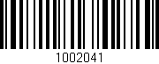 Código de barras (EAN, GTIN, SKU, ISBN): '1002041'