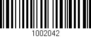 Código de barras (EAN, GTIN, SKU, ISBN): '1002042'