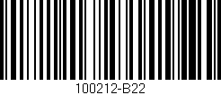 Código de barras (EAN, GTIN, SKU, ISBN): '100212-B22'