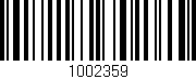 Código de barras (EAN, GTIN, SKU, ISBN): '1002359'