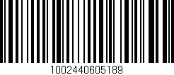 Código de barras (EAN, GTIN, SKU, ISBN): '1002440605189'