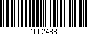 Código de barras (EAN, GTIN, SKU, ISBN): '1002488'