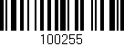 Código de barras (EAN, GTIN, SKU, ISBN): '100255'