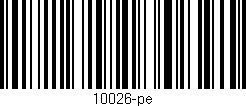 Código de barras (EAN, GTIN, SKU, ISBN): '10026-pe'