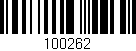 Código de barras (EAN, GTIN, SKU, ISBN): '100262'