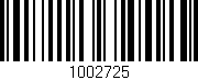 Código de barras (EAN, GTIN, SKU, ISBN): '1002725'