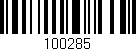 Código de barras (EAN, GTIN, SKU, ISBN): '100285'