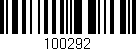 Código de barras (EAN, GTIN, SKU, ISBN): '100292'