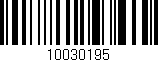 Código de barras (EAN, GTIN, SKU, ISBN): '10030195'