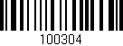 Código de barras (EAN, GTIN, SKU, ISBN): '100304'