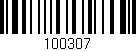Código de barras (EAN, GTIN, SKU, ISBN): '100307'