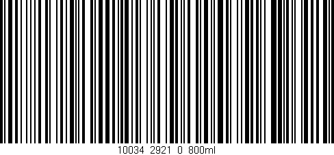 Código de barras (EAN, GTIN, SKU, ISBN): '10034_2921_0_800ml'