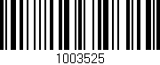 Código de barras (EAN, GTIN, SKU, ISBN): '1003525'
