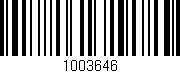 Código de barras (EAN, GTIN, SKU, ISBN): '1003646'
