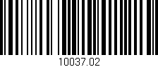 Código de barras (EAN, GTIN, SKU, ISBN): '10037.02'
