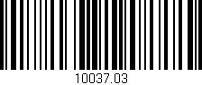 Código de barras (EAN, GTIN, SKU, ISBN): '10037.03'