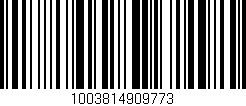 Código de barras (EAN, GTIN, SKU, ISBN): '1003814909773'