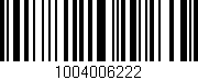 Código de barras (EAN, GTIN, SKU, ISBN): '1004006222'