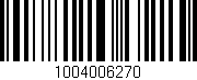Código de barras (EAN, GTIN, SKU, ISBN): '1004006270'