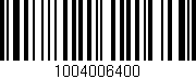 Código de barras (EAN, GTIN, SKU, ISBN): '1004006400'