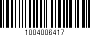 Código de barras (EAN, GTIN, SKU, ISBN): '1004006417'