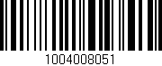 Código de barras (EAN, GTIN, SKU, ISBN): '1004008051'