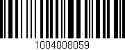 Código de barras (EAN, GTIN, SKU, ISBN): '1004008059'
