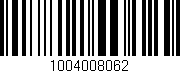 Código de barras (EAN, GTIN, SKU, ISBN): '1004008062'