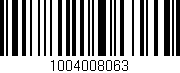 Código de barras (EAN, GTIN, SKU, ISBN): '1004008063'