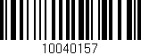 Código de barras (EAN, GTIN, SKU, ISBN): '10040157'