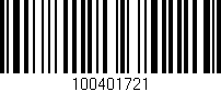 Código de barras (EAN, GTIN, SKU, ISBN): '100401721'