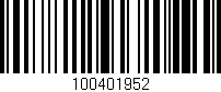 Código de barras (EAN, GTIN, SKU, ISBN): '100401952'