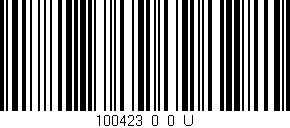 Código de barras (EAN, GTIN, SKU, ISBN): '100423_0_0_U'