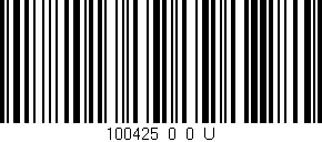 Código de barras (EAN, GTIN, SKU, ISBN): '100425_0_0_U'