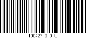 Código de barras (EAN, GTIN, SKU, ISBN): '100427_0_0_U'