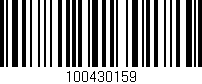 Código de barras (EAN, GTIN, SKU, ISBN): '100430159'