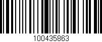 Código de barras (EAN, GTIN, SKU, ISBN): '100435863'