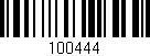 Código de barras (EAN, GTIN, SKU, ISBN): '100444'