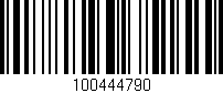 Código de barras (EAN, GTIN, SKU, ISBN): '100444790'