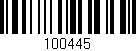 Código de barras (EAN, GTIN, SKU, ISBN): '100445'